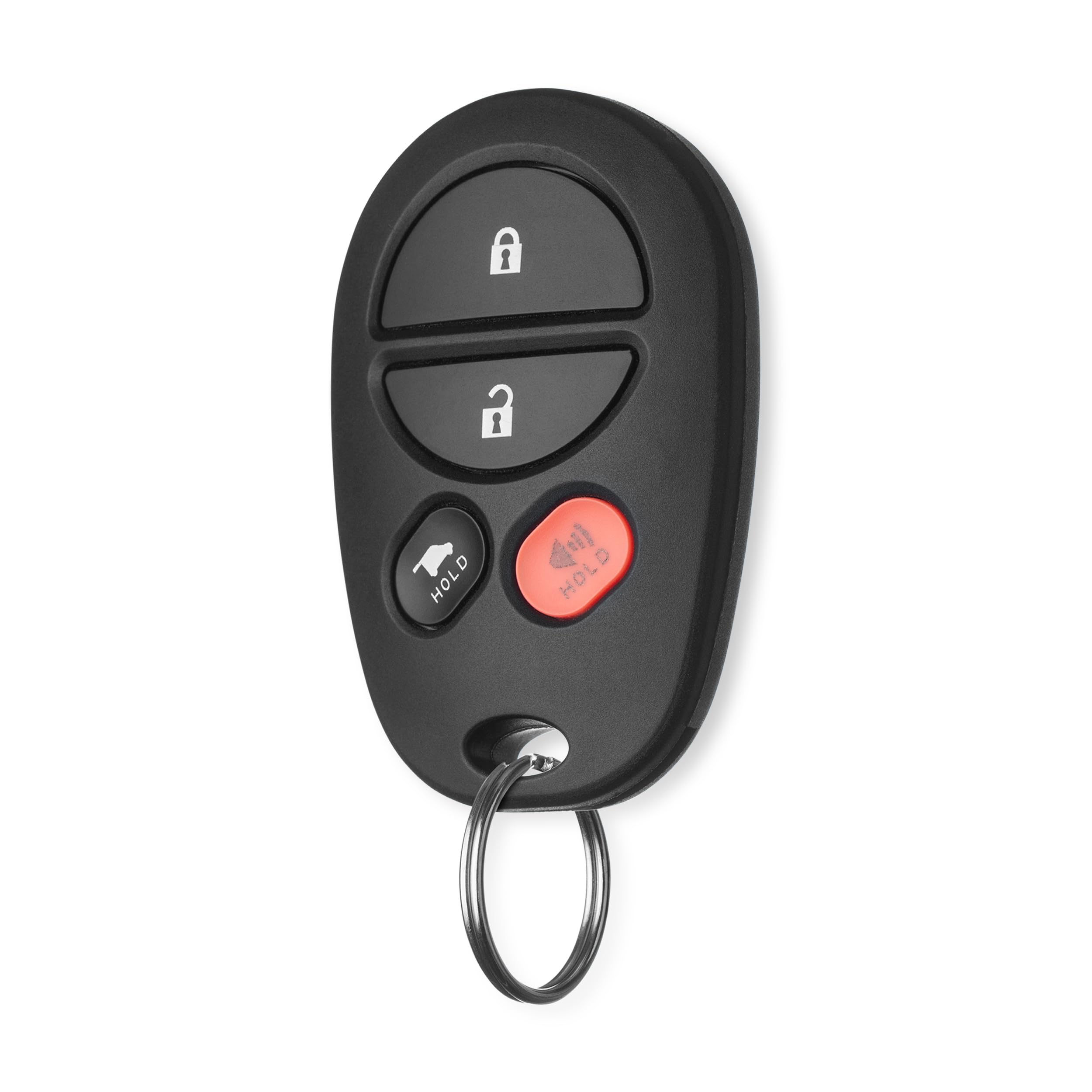FOBTEK Key Fob Keyless Entry Remote for Toyota Sequoia Sienna Avalon Replacement for GQ43VT20T, 89742-0C040 (4-Button)
